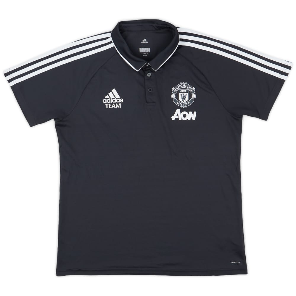 2017-18 Manchester United adidas Polo Shirt - 8/10 - (L)