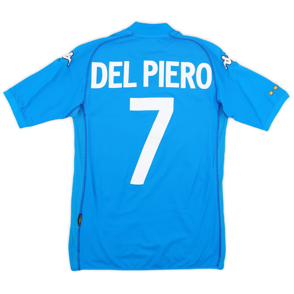 2002 Italy Home Shirt Del Piero #7 - 7/10 - (XXL.Boys)