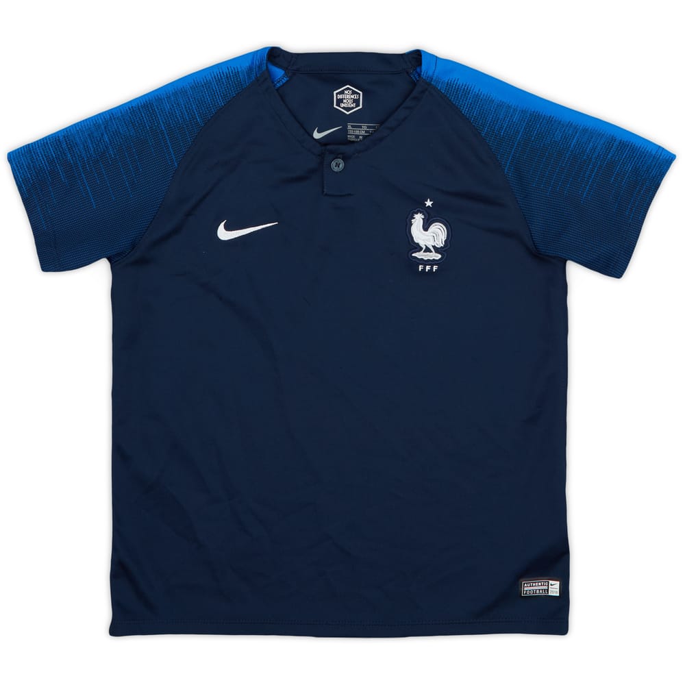 2018 France Home Shirt - 8/10 - (7-8 Years)