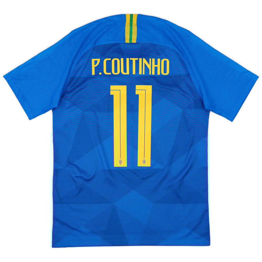 2018-19 Brazil Away Shirt Coutinho #11 - 7/10 - (S)