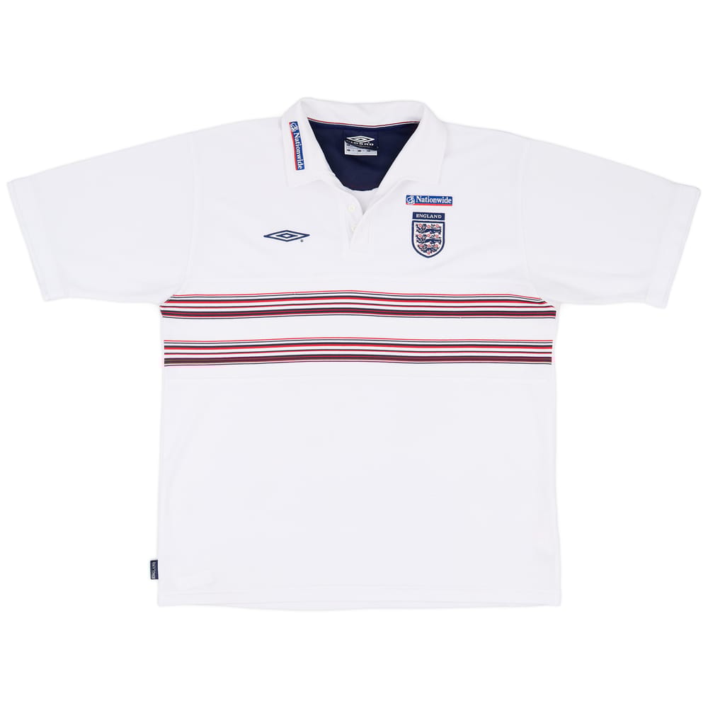 2002-03 England Umbro Polo Shirt - 7/10 - (XL)