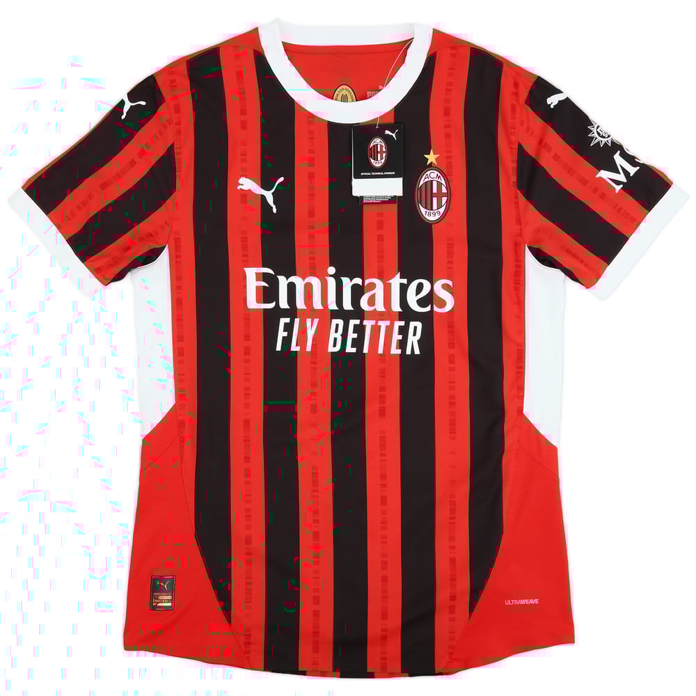 2024-25 AC Milan Authentic Home Shirt