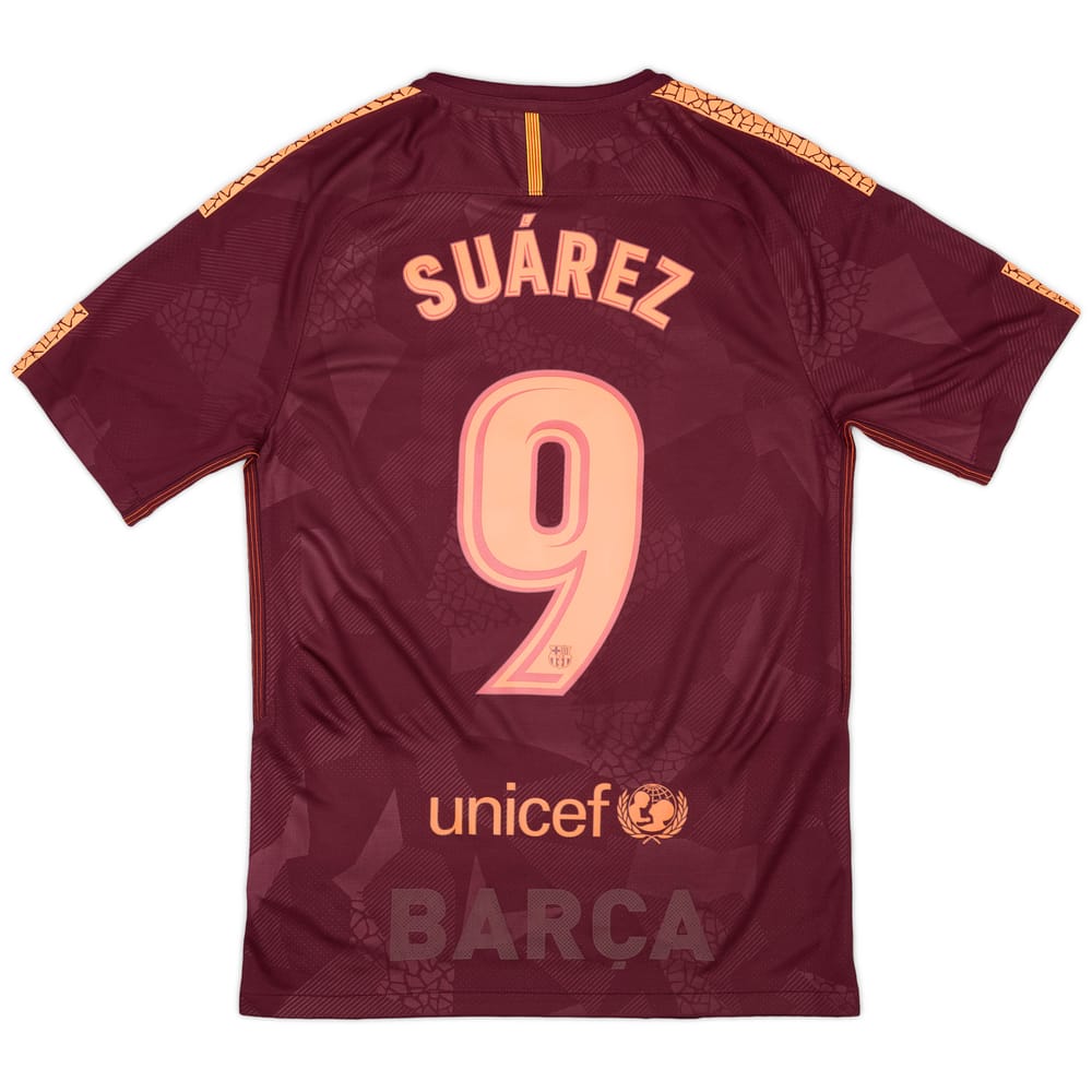 2017-18 Barcelona Third Shirt Suarez #9 - 8/10 - (S)