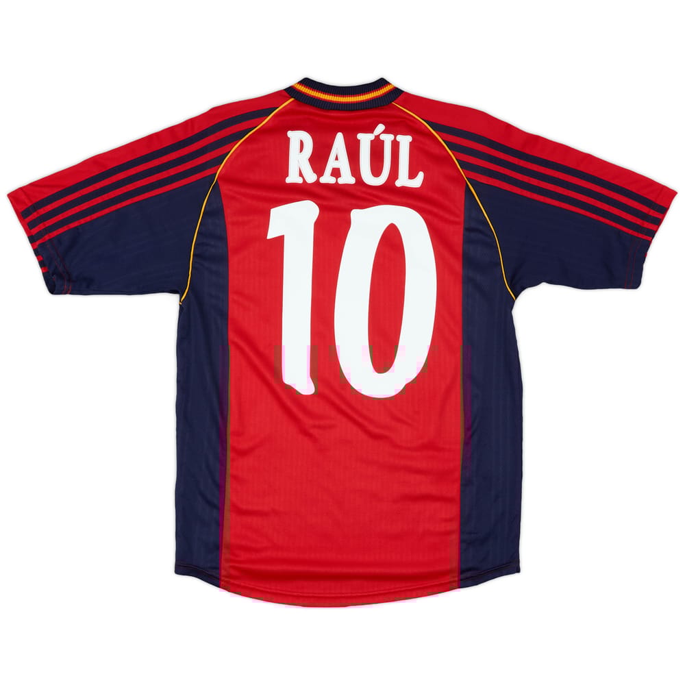 1998-99 Spain Home Shirt Raul #10 - 8/10 - (S)