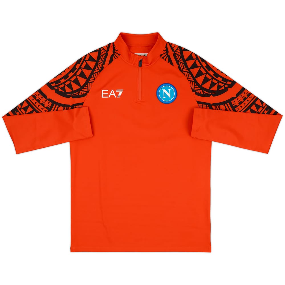 2023-24 Napoli EA7 1/4 Zip Training Top