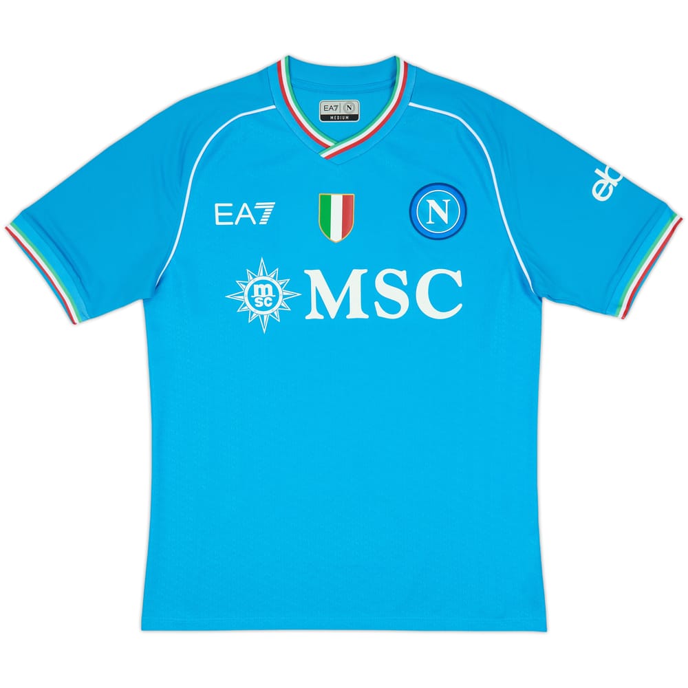 2023-24 Napoli Authentic Home Shirt (M)