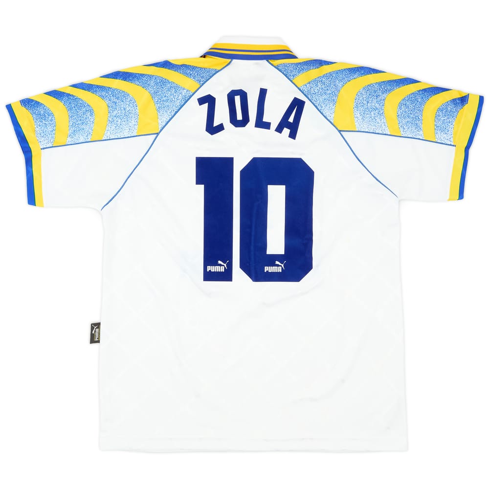 1995-97 Parma Home Shirt Zola #10 - 8/10 - (L)