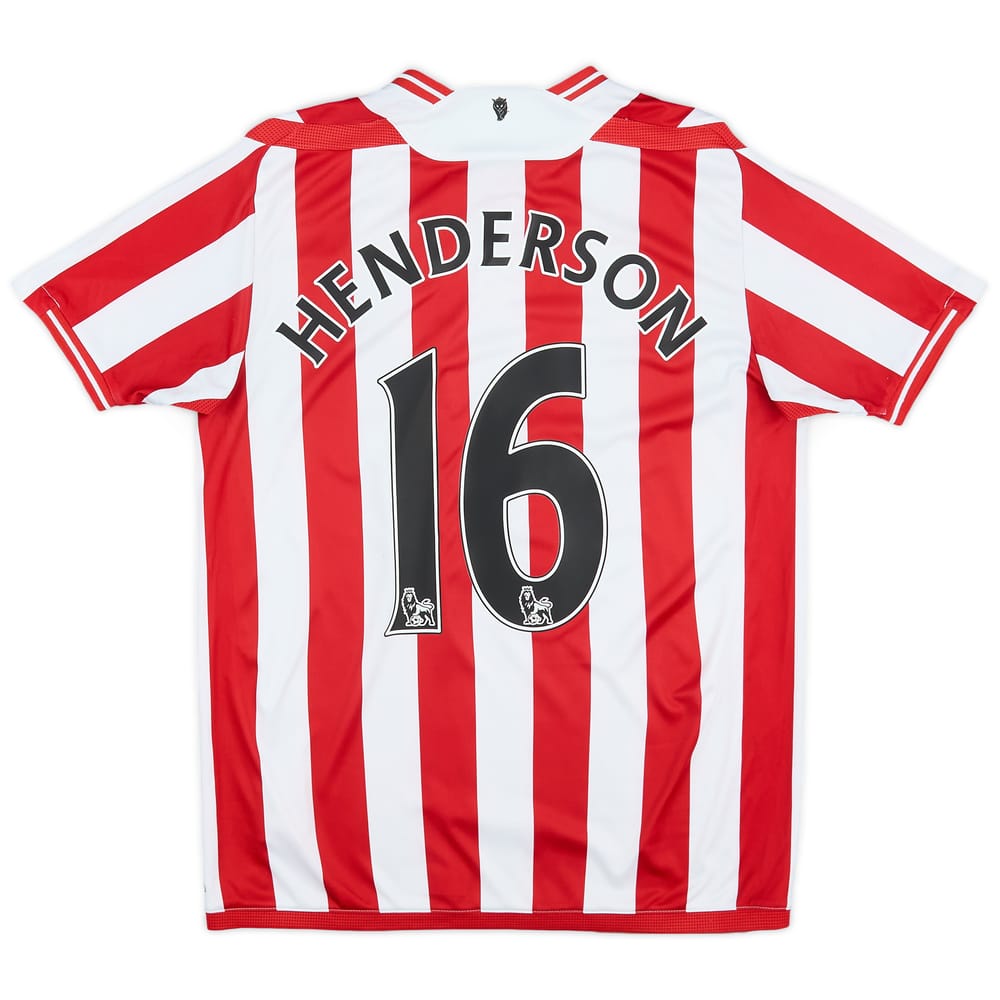 2009-10 Sunderland Home Shirt Henderson #16 - 5/10 - (S)