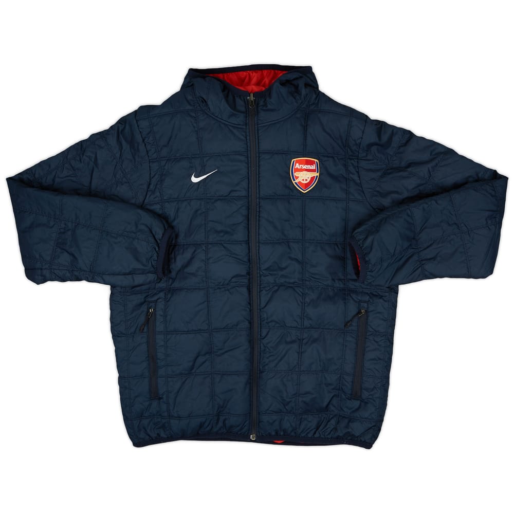 2012-13 Arsenal Nike Reversible Hooded Rain Jacket - 8/10 - (L)