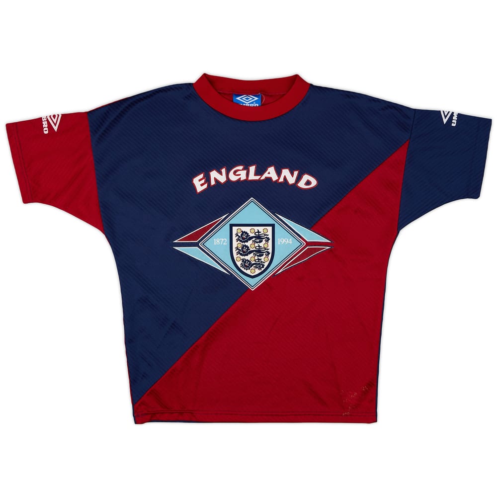 1994-95 England Umbro Training Shirt - 6/10 - (L.Boys)