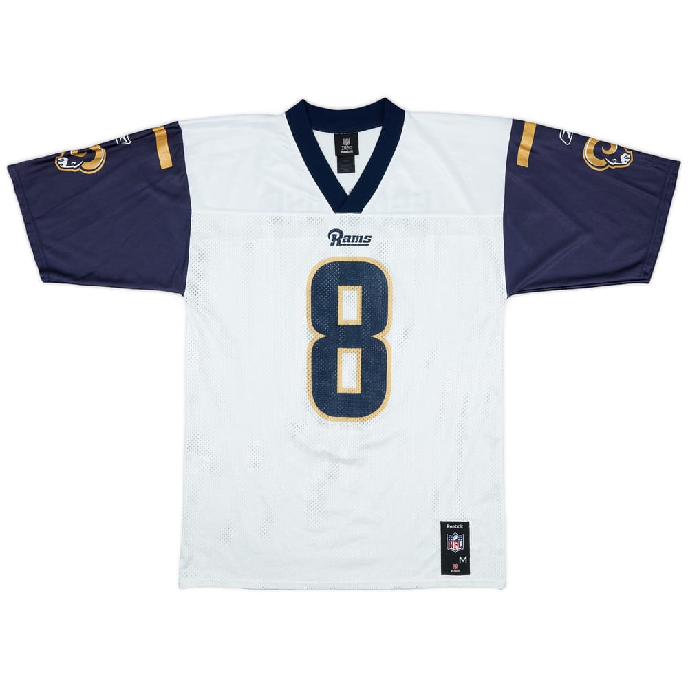 2010-11 St Louis Rams Bradford #8 Reebok Replica Away Jersey - 8/10 - (M)