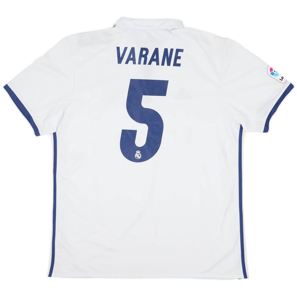 2016-17 Real Madrid Home Shirt Varane #5 (XXL)
