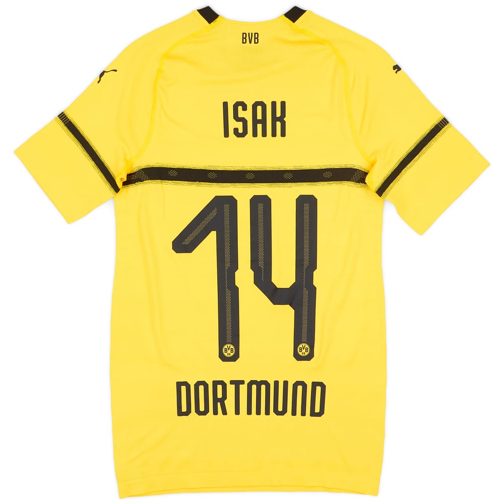 2018-19 Borussia Dortmund Player Issue European Home Shirt Isak #14