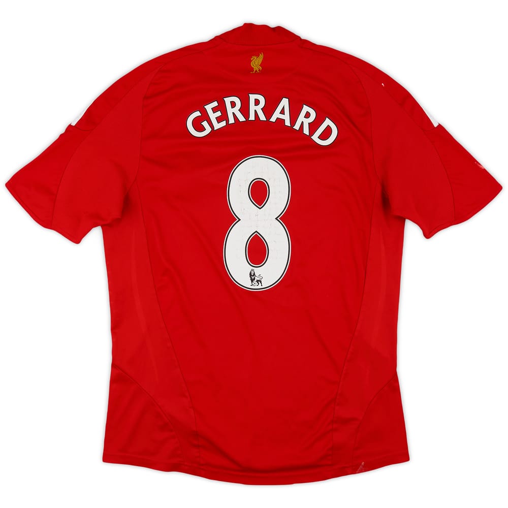 2008-10 Liverpool Home Shirt Gerrard #8 - 6/10 - (M)