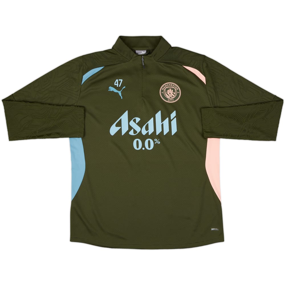 2024-25 Manchester City Player Issue 1/4 Zip Training Top #9 (Haaland) - As New - (XXL)