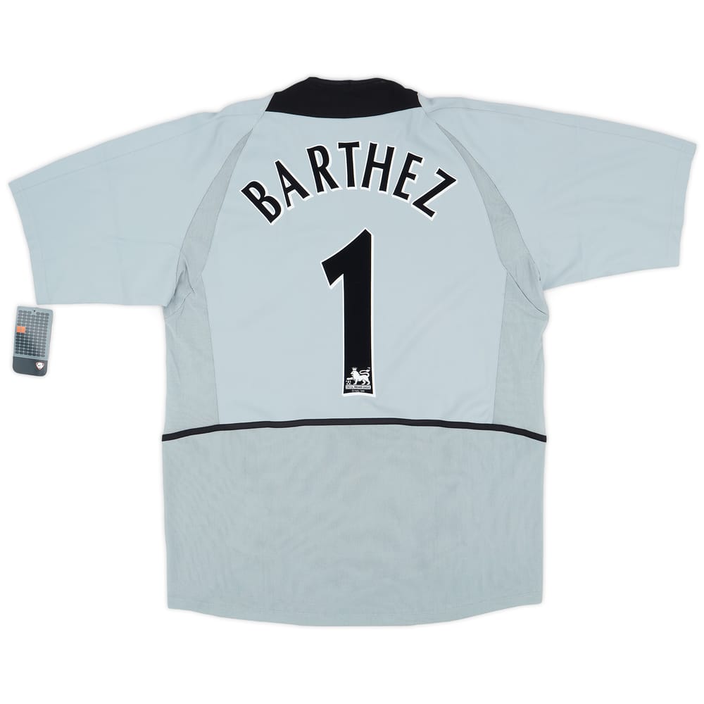 2002-04 Manchester United Player Issue GK S/S Shirt Barthez #1 (L)