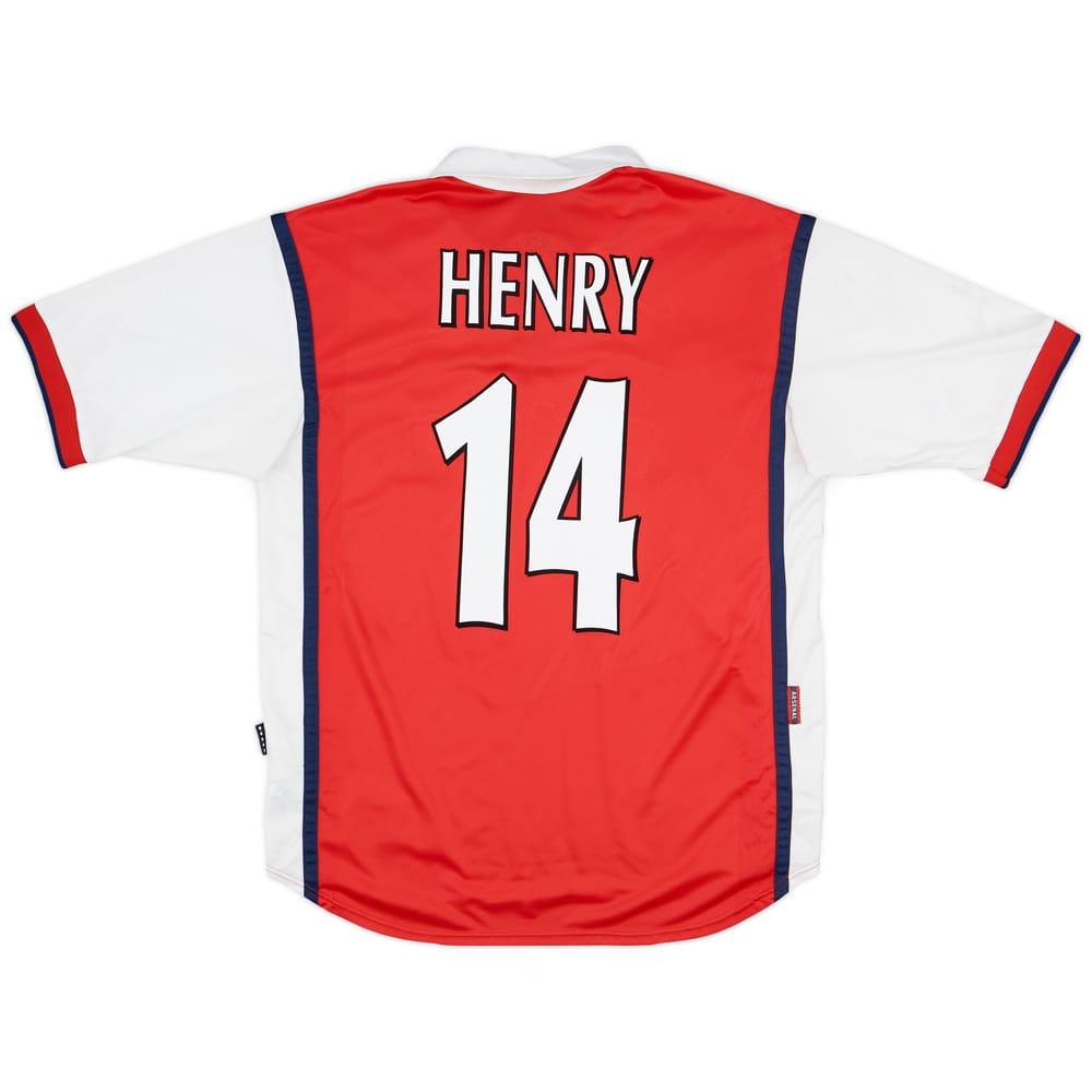 1999-00 Arsenal Home Shirt Henry #14 - 6/10 - (L)
