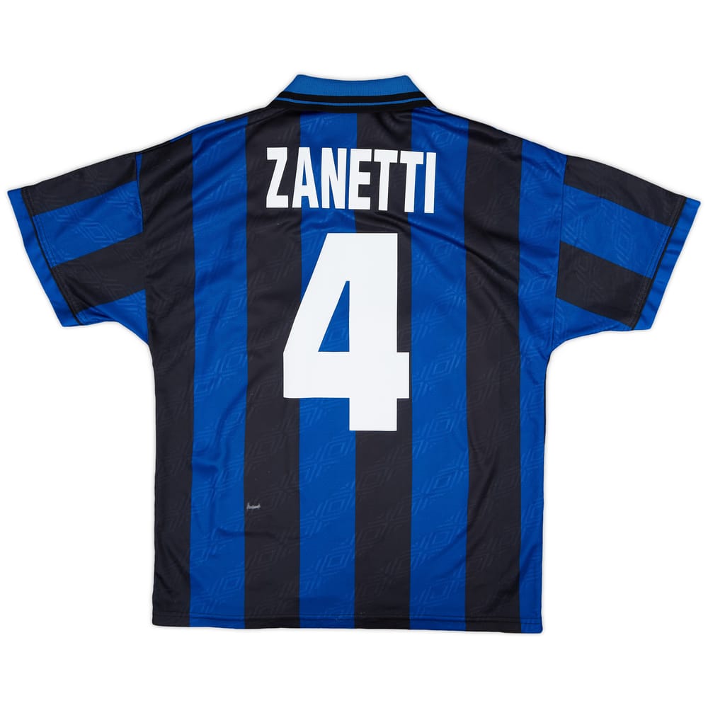 1995-96 Inter Milan Home Shirt Zanetti #4 - 5/10 - (M)