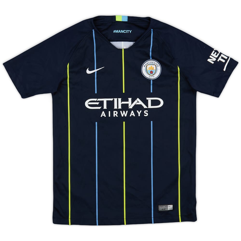 2018-19 Manchester City Away Shirt - 9/10 - (L.Boys)