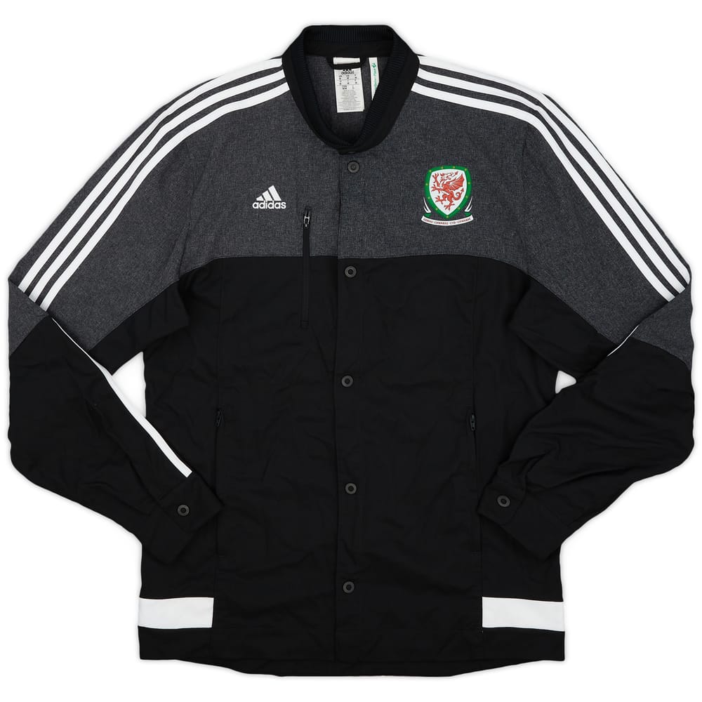 2014-15 Wales adidas Button Up Track Jacket - 9/10 - (M)