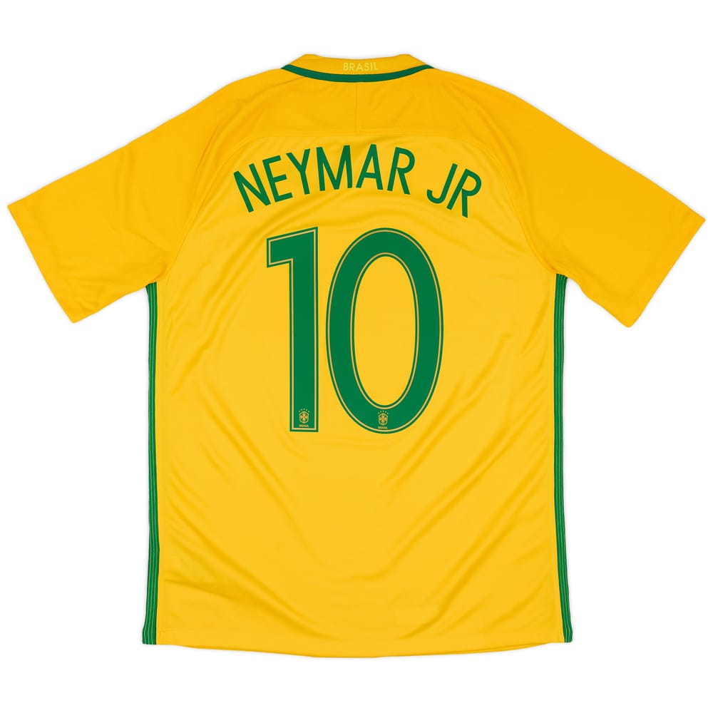 2016-17 Brazil Home Shirt Neymar #10 - 9/10 - (M)