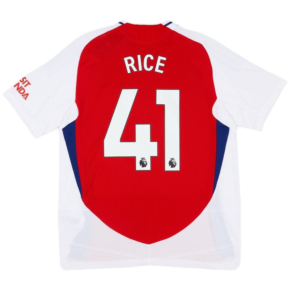 2024-25 Arsenal Authentic Home Shirt Rice #41