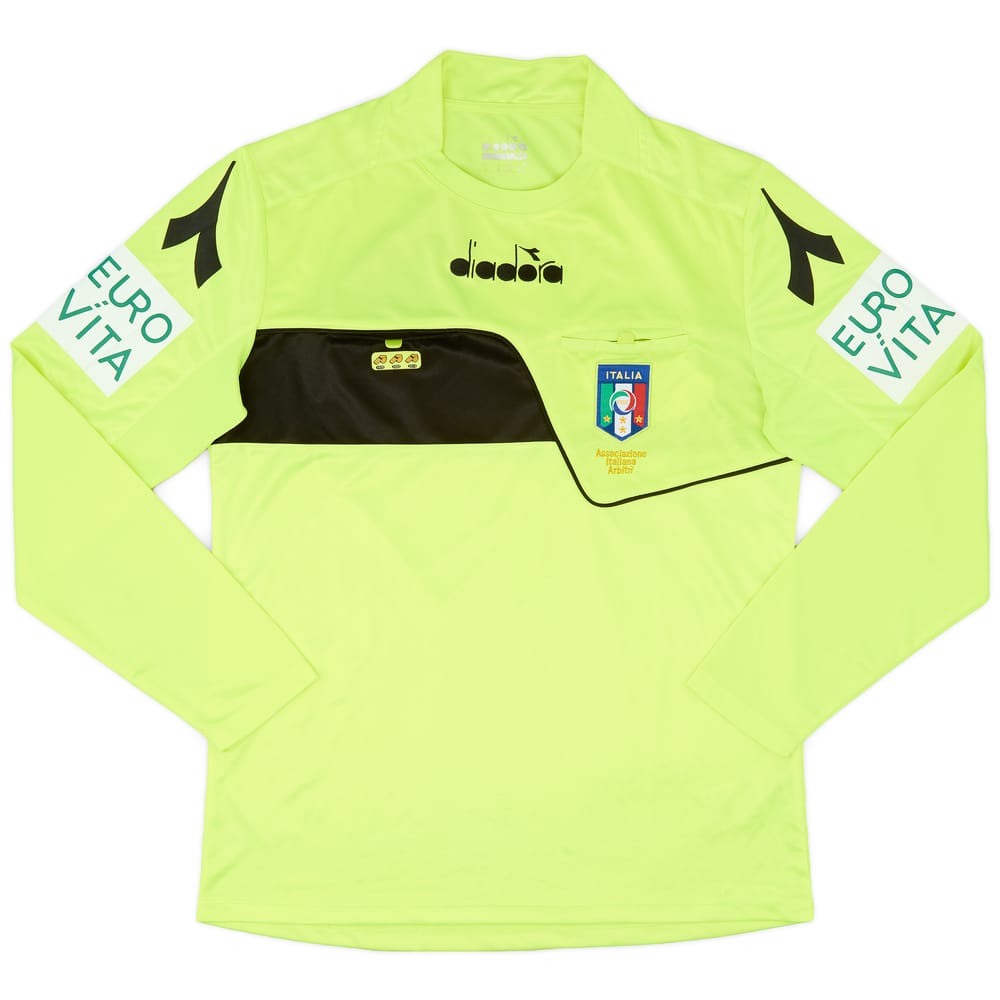 2018-19 Italy Diadora Referee L/S Shirt - 9/10 - (M)