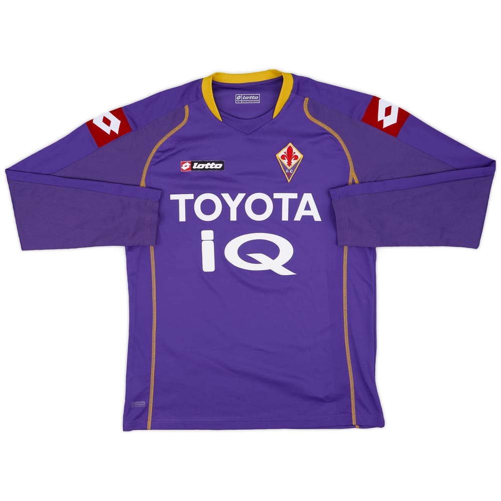 2008-09 Fiorentina Home L/S Shirt - 7/10 - (L)