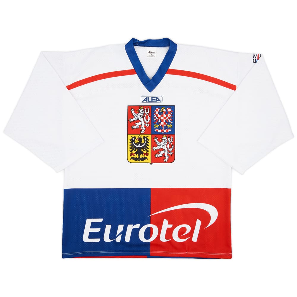 1998-00 Czech National Hockey Team Alea Home Jersey - 9/10 - (M)
