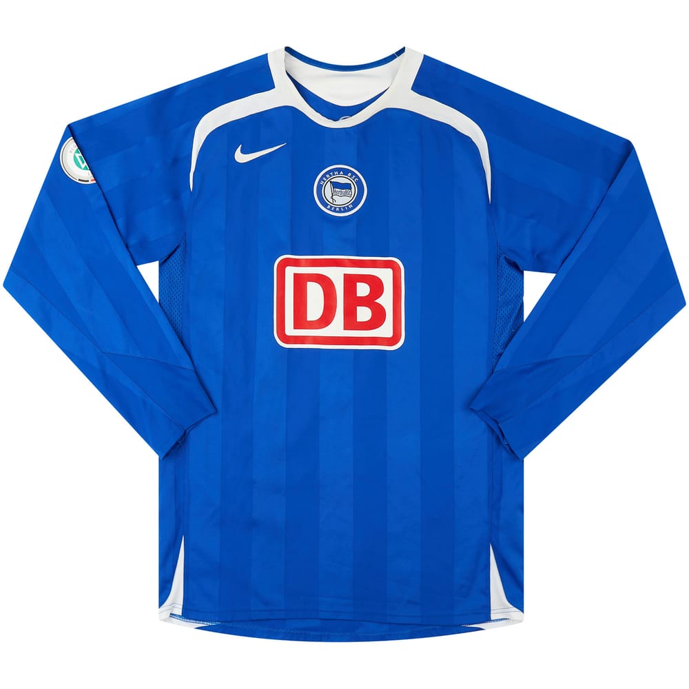 2005-06 Hertha Berlin II Match Issue Home L/S Shirt #38
