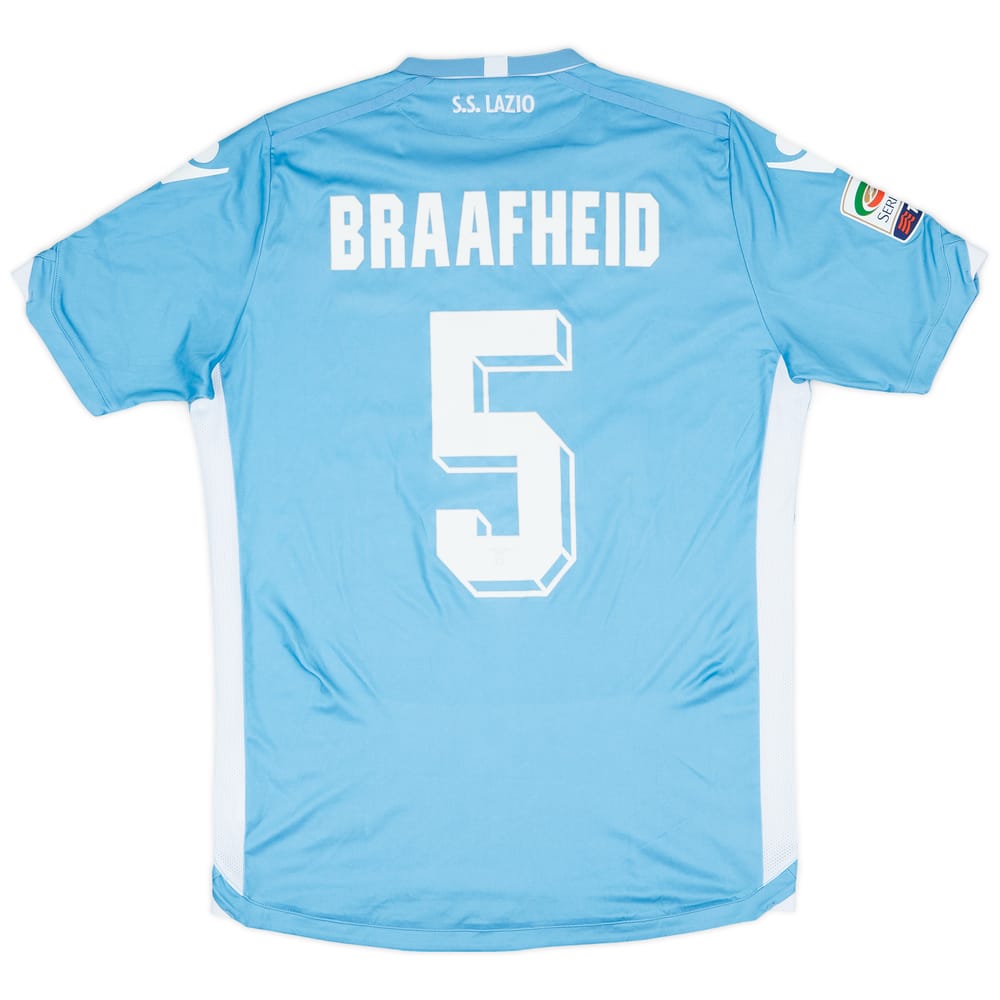 2015-16 Lazio Match Issue Home Shirt Braafheid #5