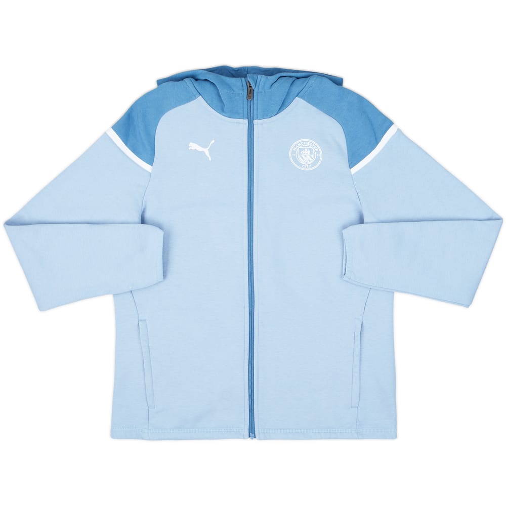 2023-24 Manchester City Women's Puma Casual Hooded Jacket - 9/10 - (M)