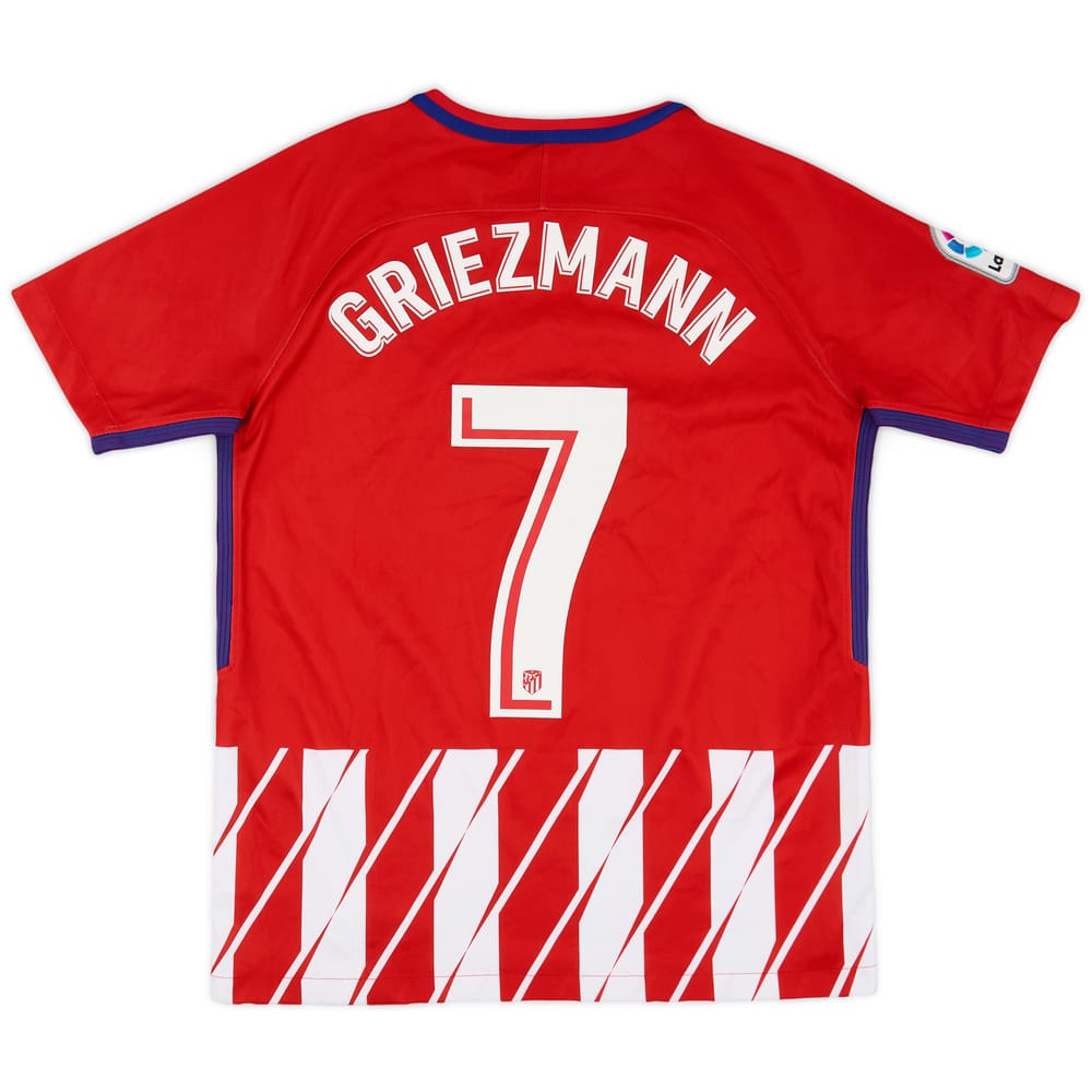 2017-18 Atletico Madrid Home Shirt Griezmann #7 - 8/10 - (XL.Boys)