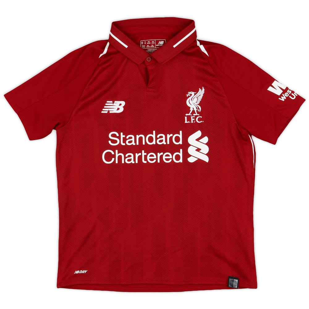2018-19 Liverpool Home Shirt - 9/10 - (M.Boys)