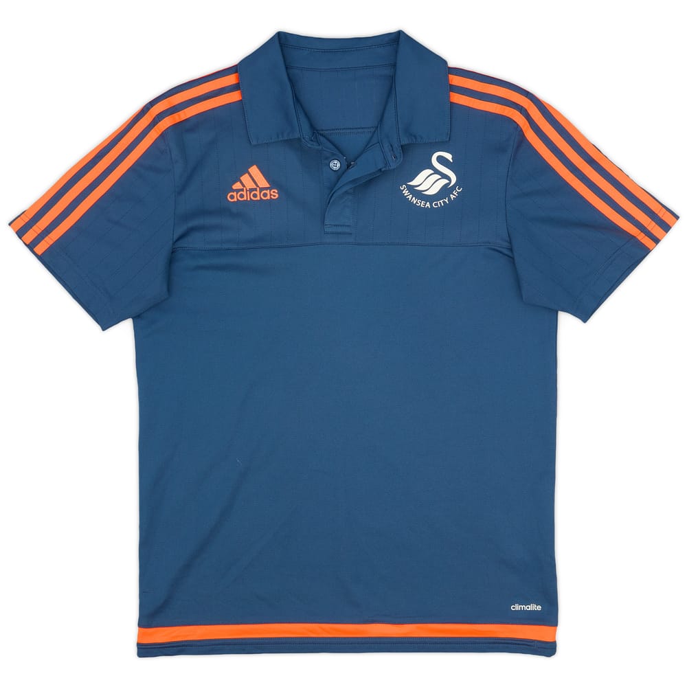 2016-17 Swansea adidas Polo Shirt - 9/10 - (S)