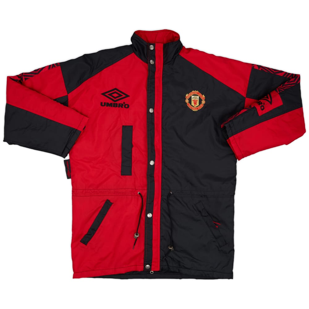 1995-97 Manchester United Umbro Padded Bench Coat - 8/10 - (M)