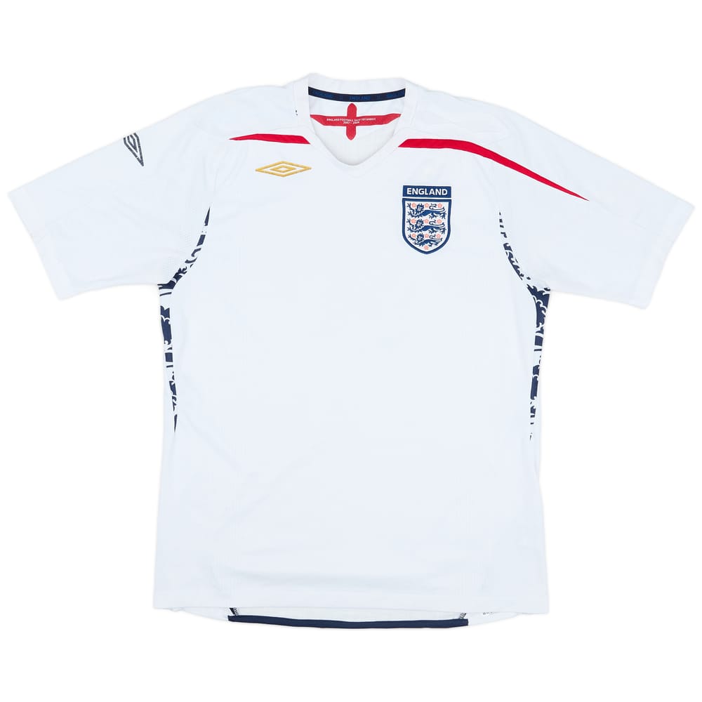 2007-09 England Home Shirt - 4/10 - (L)