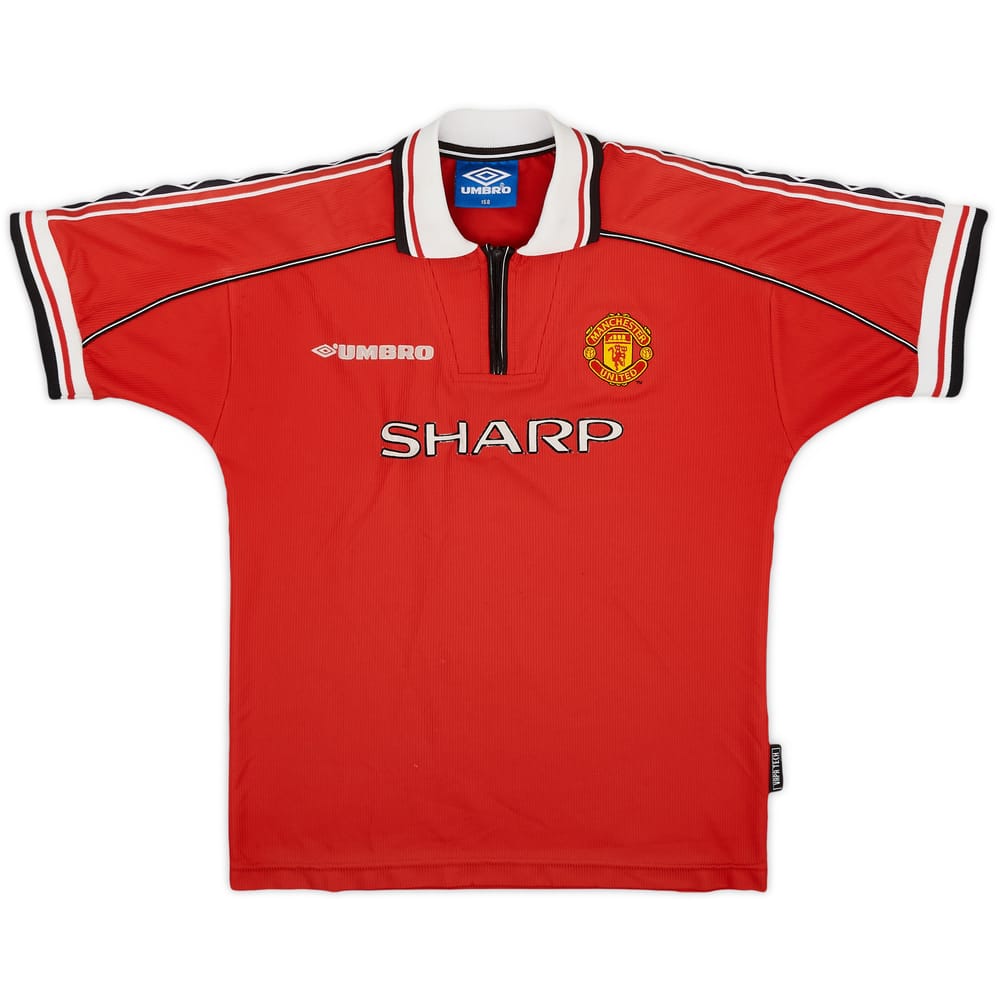 1998-00 Manchester United Home Shirt - 7/10 - (M.Boys)