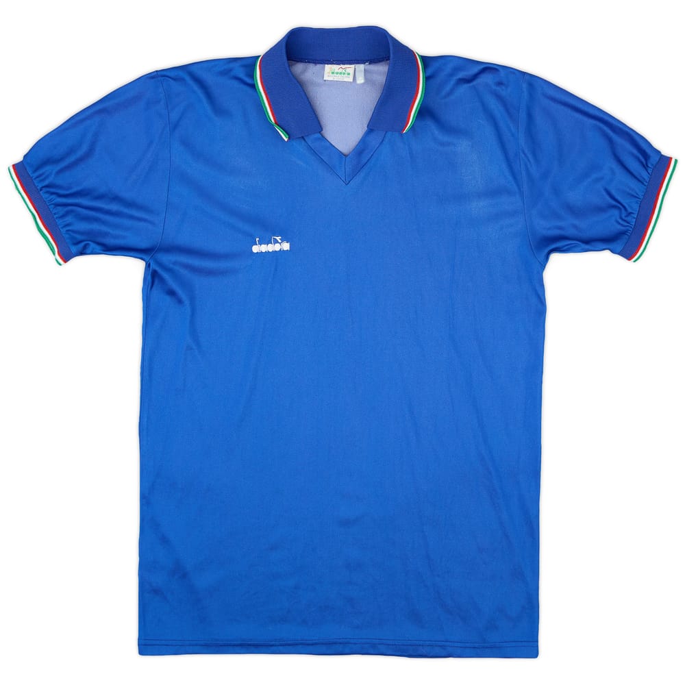 1986-88 Italy Home Diadora Template Shirt - 8/10 - (S)