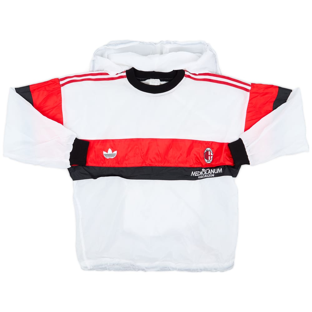 1990-92 AC Milan adidas Hooded Drill Top - 8/10 - (M)