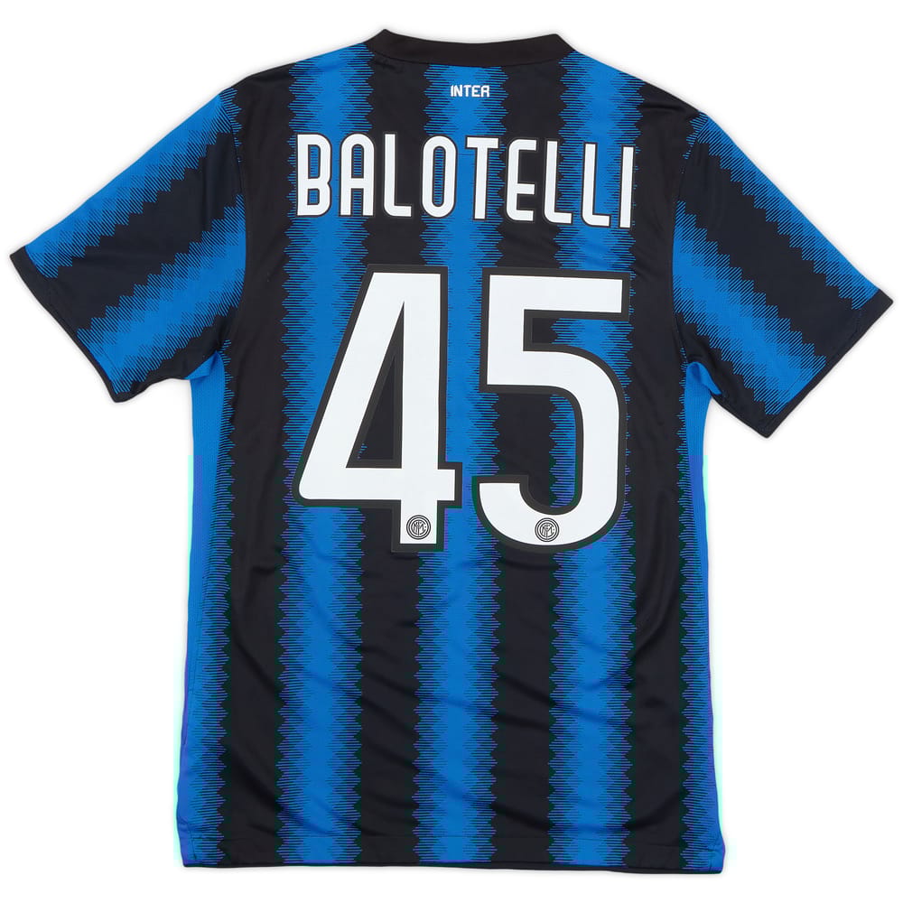 2010-11 Inter Milan Home Shirt Balotelli #45 - 8/10 - (S)