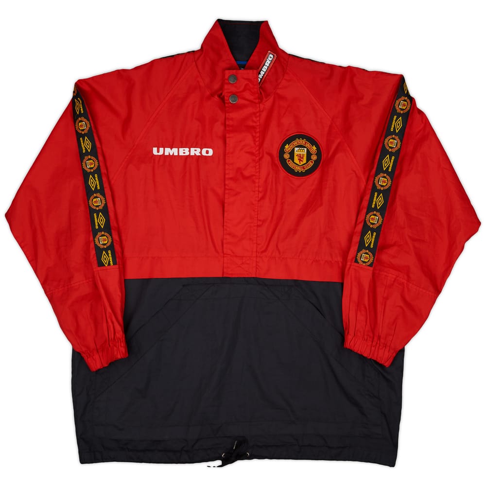 1996-97 Manchester United Umbro 1/2 Zip Drill Top - 8/10 - (M)
