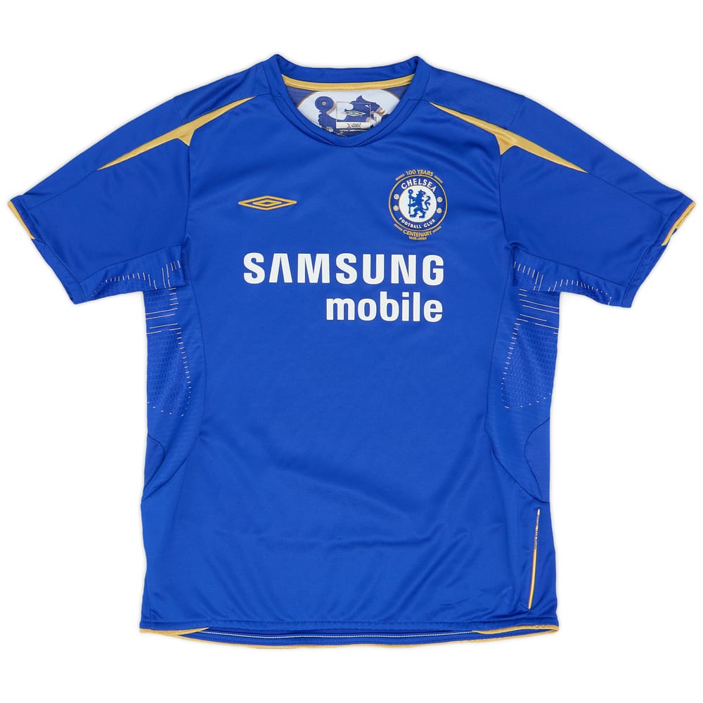 2005-06 Chelsea Centenary Home Shirt - 8/10 - (L.Boys)