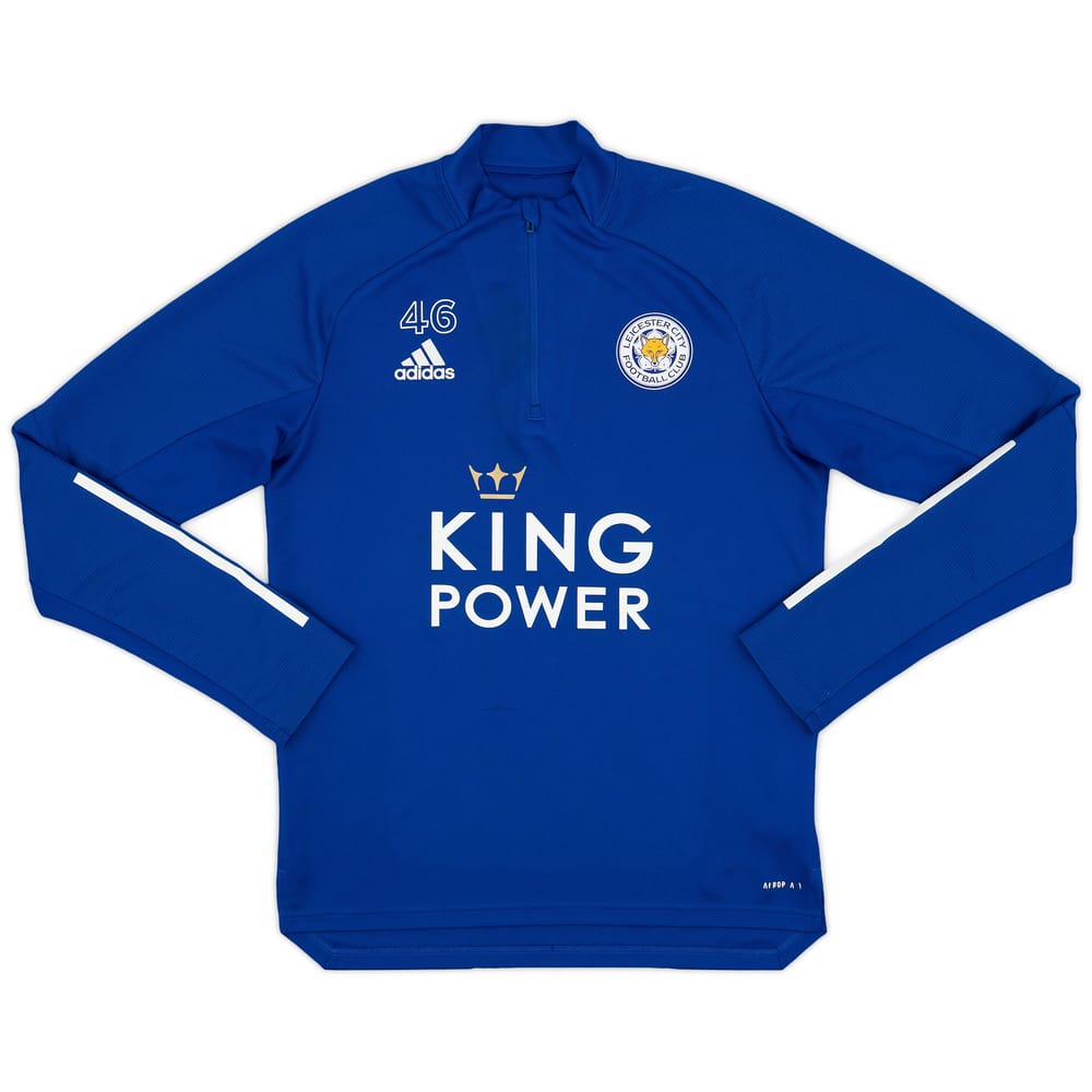 2020-21 Leicester City Player Issue adidas 1/4 Zip Drill Top #46 - 8/10 - (M)