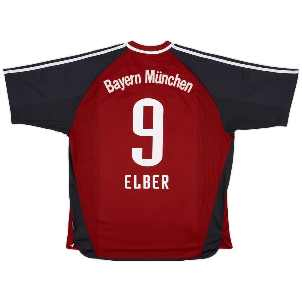 2001-02 Bayern Munich Home Shirt Elber #9 - 8/10 - (XL)