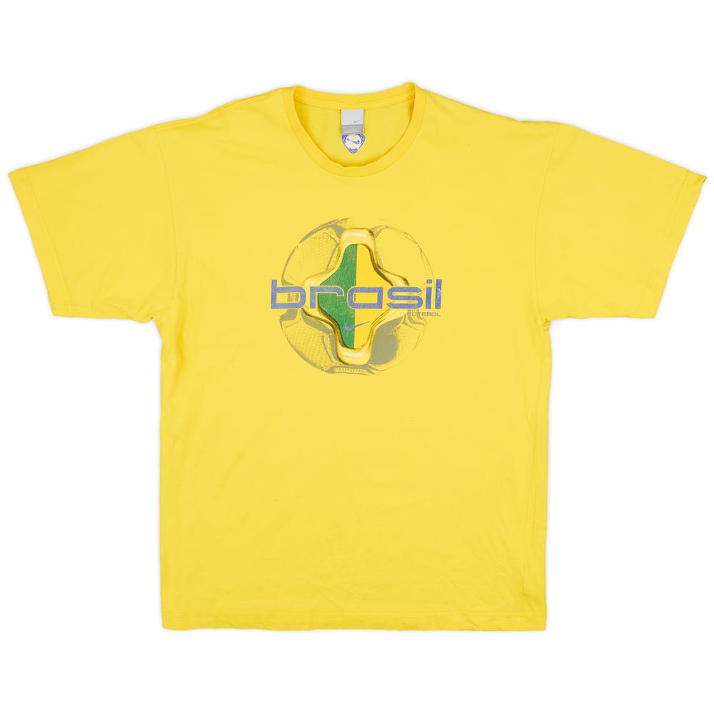 2002-03 Brazil Nike Graphic Tee - 6/10 - (L)