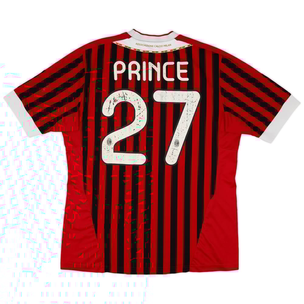 2011-12 AC Milan Home Shirt Prince #27 - 4/10 - (L)