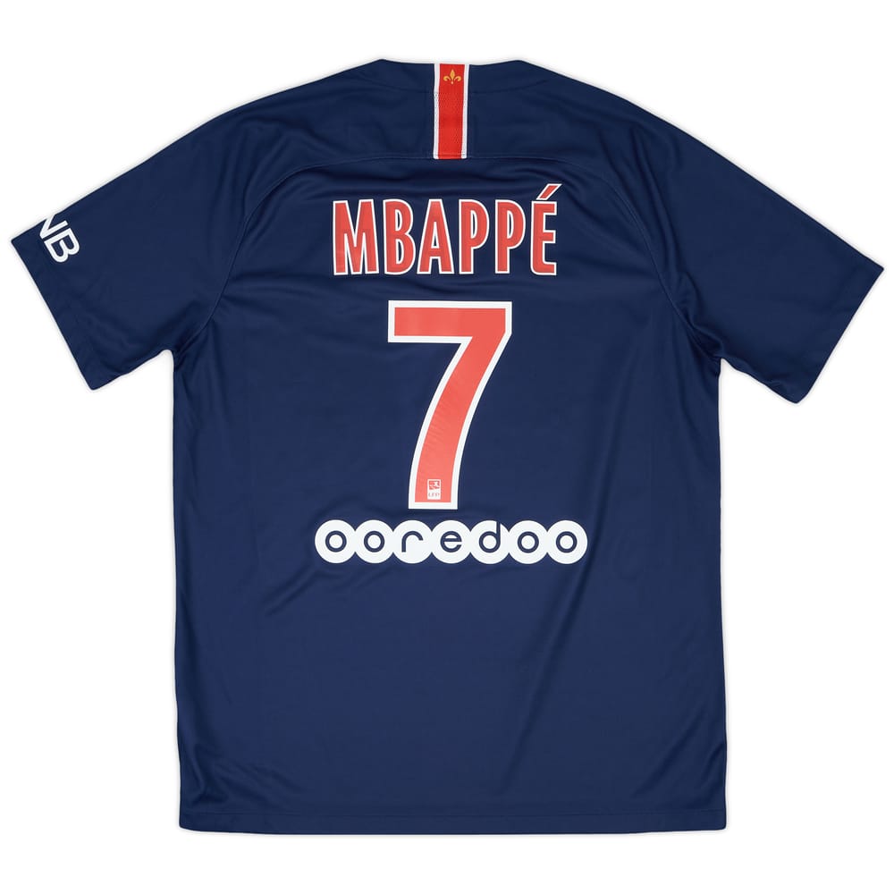 2018-19 Paris Saint-Germain Home Shirt Mbappe #7 - 8/10 - (L)