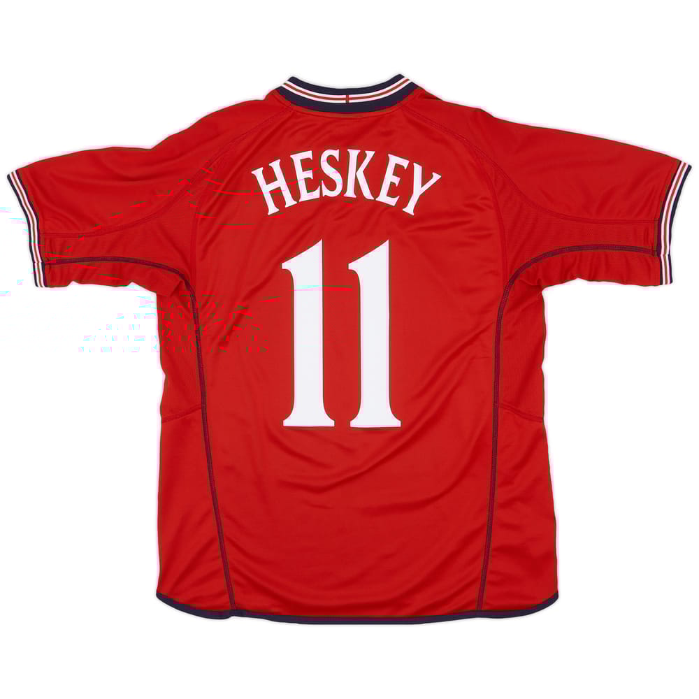 2002-04 England Away Shirt Heskey #11 - 8/10 - (L)