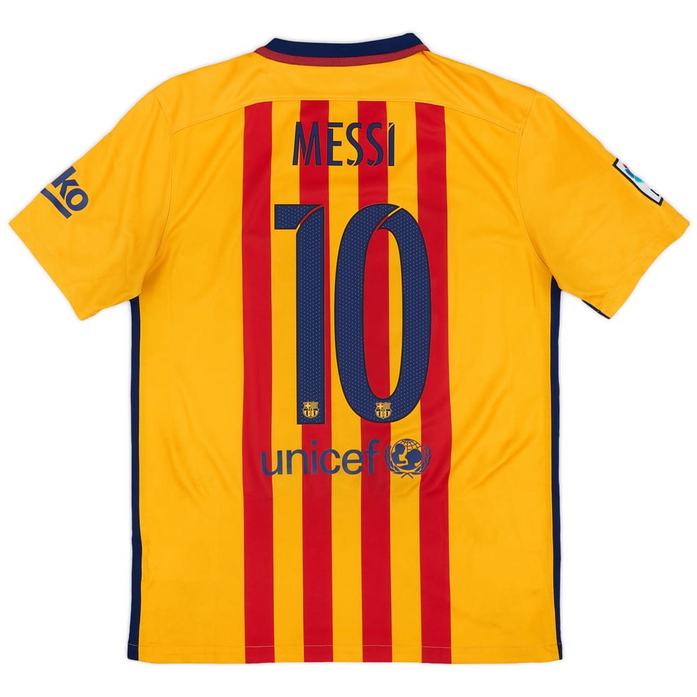 2015-16 Barcelona Away Shirt Messi #10 - 6/10 - (M)